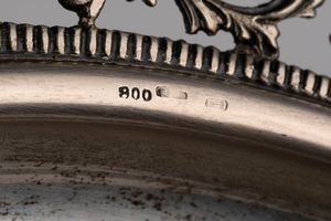 Centrotavola con piatto  - Asta Argenti del XX Secolo - Associazione Nazionale - Case d'Asta italiane