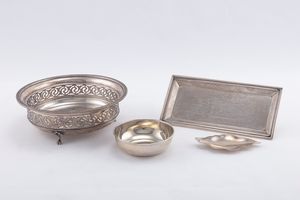 Quattro oggetti firmati  - Asta Argenti del XX Secolo - Associazione Nazionale - Case d'Asta italiane