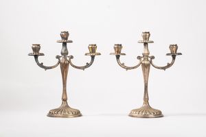 Greggio - Coppia di candelabri