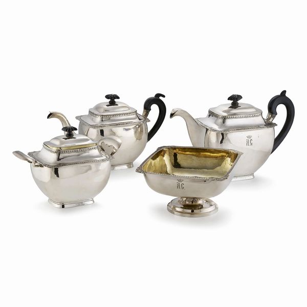 SERVITO DA TE' E CAFFE', MOSCA, 1827-1829, SAGGIATORE NIKOLAY DUBROVIN  - Asta Argenti italiani ed europei - Associazione Nazionale - Case d'Asta italiane