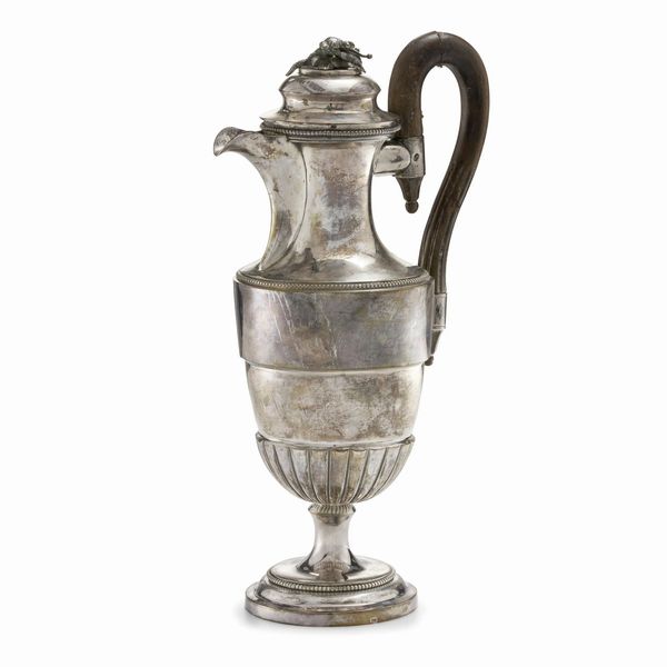 CAFFETTIERA, VIENNA 1792, RIPUNZONATA A FIRENZE NELLA MET&Agrave; DEL XIX SECOLO  - Asta Argenti italiani ed europei - Associazione Nazionale - Case d'Asta italiane