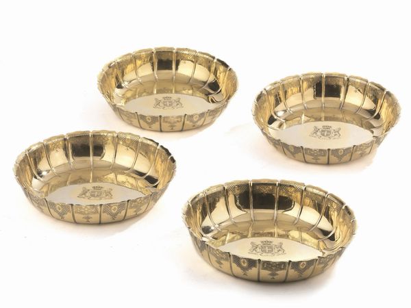 QUATTRO COPPE, LONDRA, 1801, ARGENTIERI JOHN WAKELIN & ROBERT GARRARD  - Asta Argenti italiani ed europei - Associazione Nazionale - Case d'Asta italiane