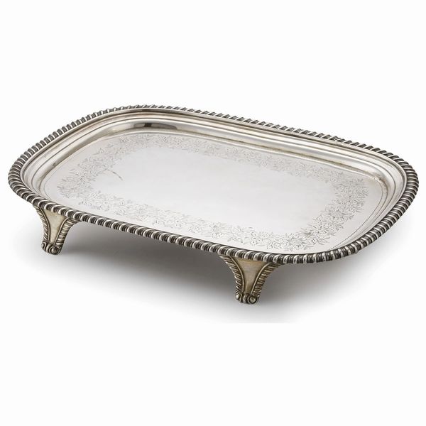 SALVER, LONDRA, 1814, ARGENTIERE WILLIAM BENNETT  - Asta Argenti italiani ed europei - Associazione Nazionale - Case d'Asta italiane