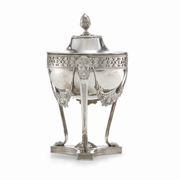 ZUCCHERIERA, FIRENZE, 1834, ARGENTIERE O. PINI  - Asta Argenti italiani ed europei - Associazione Nazionale - Case d'Asta italiane