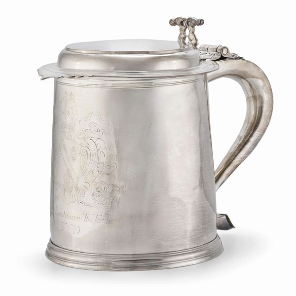 GRANDE TANKARD, LONDRA, 1689, ARGENTIERE JOHN CRUTTALL  - Asta Argenti italiani ed europei - Associazione Nazionale - Case d'Asta italiane