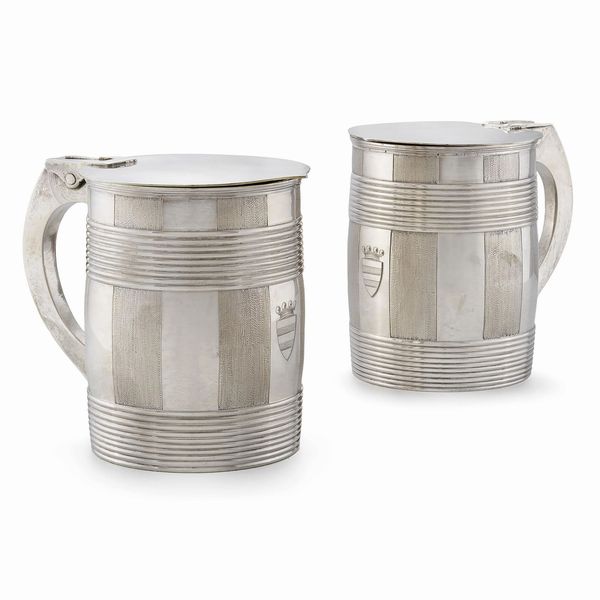 COPPIA DI TANKARD, LONDRA, 1768  - Asta Argenti italiani ed europei - Associazione Nazionale - Case d'Asta italiane