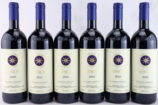 Sassicaia Tenuta San Guido 2018  - Asta MATERIA - Vini Pregiati e da Collezione - Associazione Nazionale - Case d'Asta italiane