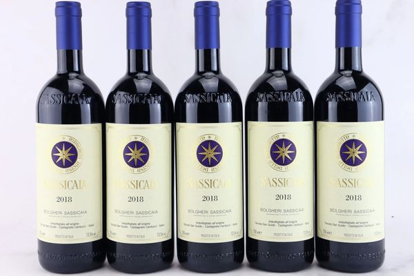 Sassicaia Tenuta San Guido 2018  - Asta MATERIA - Vini Pregiati e da Collezione - Associazione Nazionale - Case d'Asta italiane