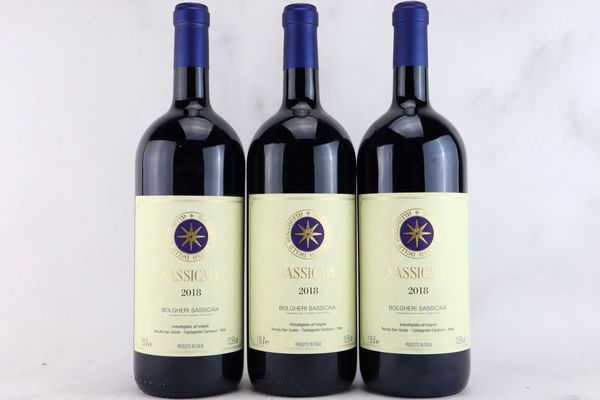 Sassicaia Tenuta San Guido 2018  - Asta MATERIA - Vini Pregiati e da Collezione - Associazione Nazionale - Case d'Asta italiane