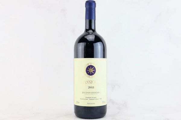 Sassicaia Tenuta San Guido 2018  - Asta MATERIA - Vini Pregiati e da Collezione - Associazione Nazionale - Case d'Asta italiane