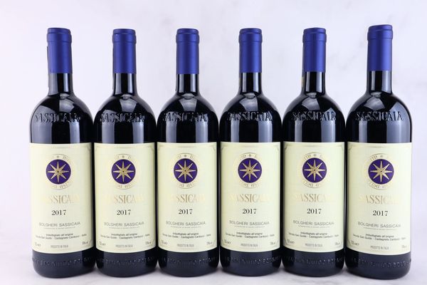 Sassicaia Tenuta San Guido 2017  - Asta MATERIA - Vini Pregiati e da Collezione - Associazione Nazionale - Case d'Asta italiane