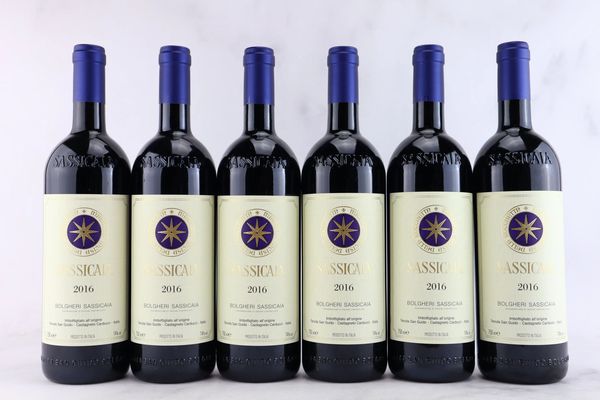 Sassicaia Tenuta San Guido 2016  - Asta MATERIA - Vini Pregiati e da Collezione - Associazione Nazionale - Case d'Asta italiane