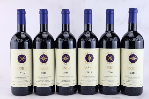 Sassicaia Tenuta San Guido 2016  - Asta MATERIA - Vini Pregiati e da Collezione - Associazione Nazionale - Case d'Asta italiane