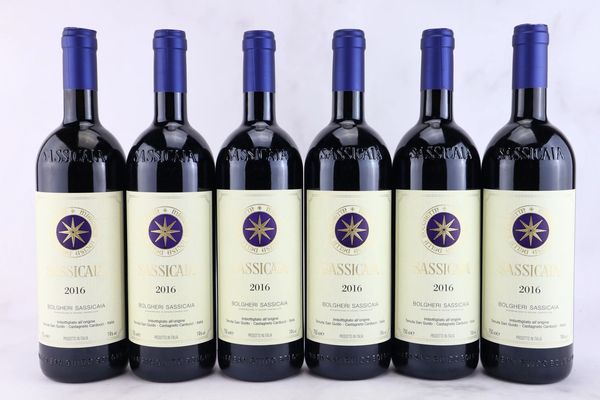 Sassicaia Tenuta San Guido 2016  - Asta MATERIA - Vini Pregiati e da Collezione - Associazione Nazionale - Case d'Asta italiane