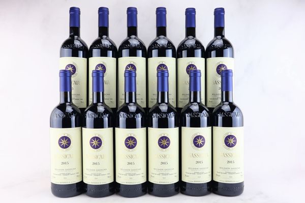 Sassicaia Tenuta San Guido 2015  - Asta MATERIA - Vini Pregiati e da Collezione - Associazione Nazionale - Case d'Asta italiane