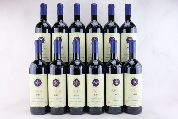 Sassicaia Tenuta San Guido 2015  - Asta MATERIA - Vini Pregiati e da Collezione - Associazione Nazionale - Case d'Asta italiane