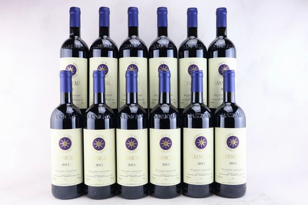 Sassicaia Tenuta San Guido 2015  - Asta MATERIA - Vini Pregiati e da Collezione - Associazione Nazionale - Case d'Asta italiane