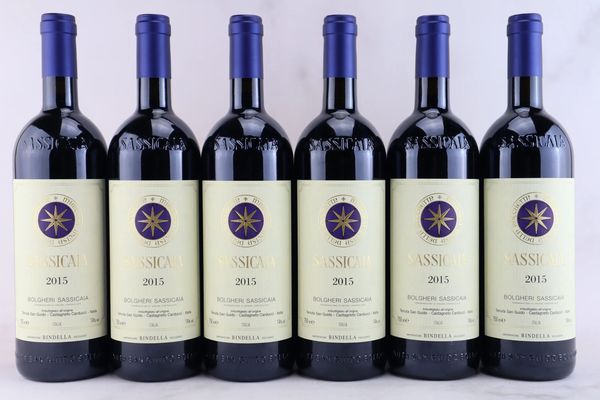 Sassicaia Tenuta San Guido 2015  - Asta MATERIA - Vini Pregiati e da Collezione - Associazione Nazionale - Case d'Asta italiane