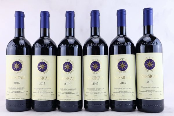Sassicaia Tenuta San Guido 2015  - Asta MATERIA - Vini Pregiati e da Collezione - Associazione Nazionale - Case d'Asta italiane