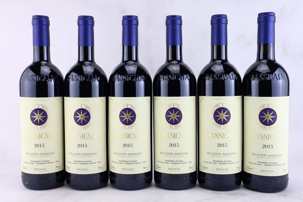 Sassicaia Tenuta San Guido 2015  - Asta MATERIA - Vini Pregiati e da Collezione - Associazione Nazionale - Case d'Asta italiane