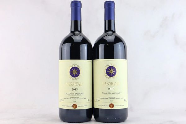 Sassicaia Tenuta San Guido 2015  - Asta MATERIA - Vini Pregiati e da Collezione - Associazione Nazionale - Case d'Asta italiane
