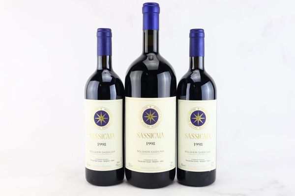 Sassicaia Tenuta San Guido 1998  - Asta MATERIA - Vini Pregiati e da Collezione - Associazione Nazionale - Case d'Asta italiane