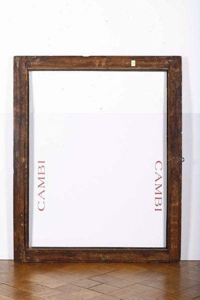 Cornice intagliata, ebanizzata e dorata. Nord Italia XVII secolo  - Asta Cornici antiche - Associazione Nazionale - Case d'Asta italiane