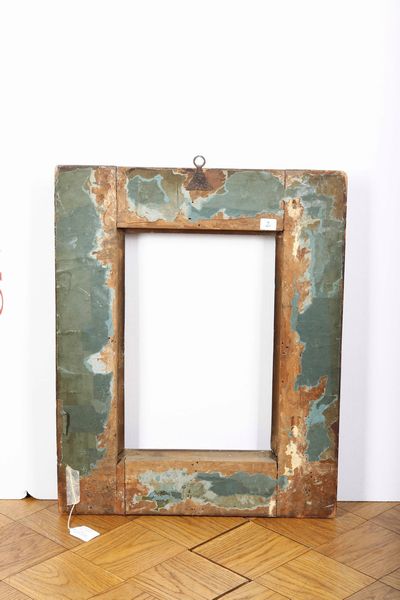 Cornice in legno intagliato edorato. Emilia XVII secolo  - Asta Cornici antiche - Associazione Nazionale - Case d'Asta italiane
