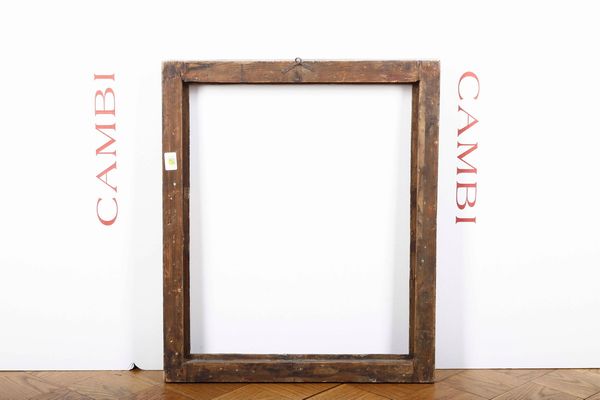 Cornice in legno intagliato, dipinto e dorato. Lombardia XVII secolo  - Asta Cornici antiche - Associazione Nazionale - Case d'Asta italiane