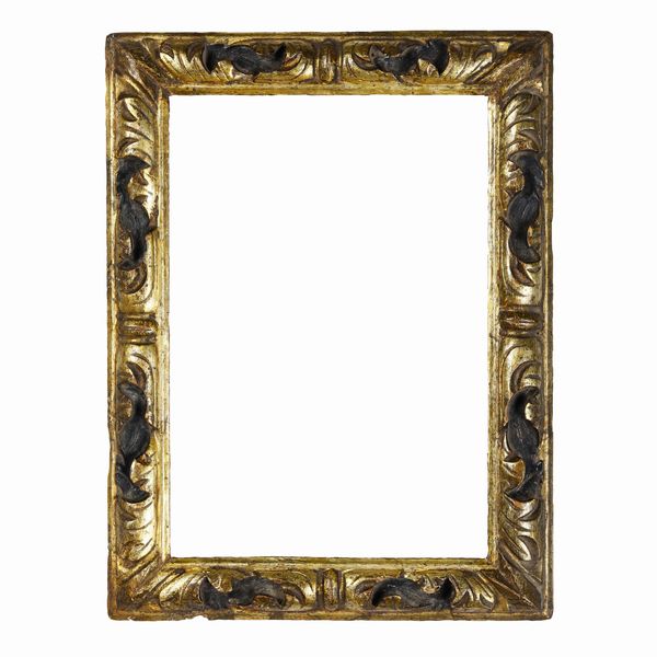 Cornice in legno dipinto e dorato. Veneto XVIII secolo  - Asta Cornici antiche - Associazione Nazionale - Case d'Asta italiane