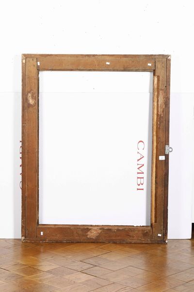 Cornice il legno intagliato e dorato. Nord Italia XVIII secolo  - Asta Cornici antiche - Associazione Nazionale - Case d'Asta italiane