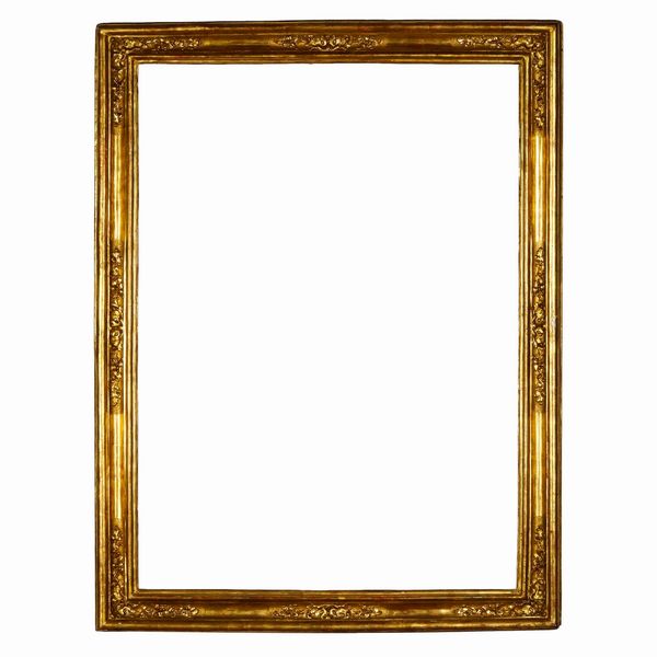 Cornice intagliata e dorata. Italia, XVIII secolo  - Asta Cornici antiche - Associazione Nazionale - Case d'Asta italiane