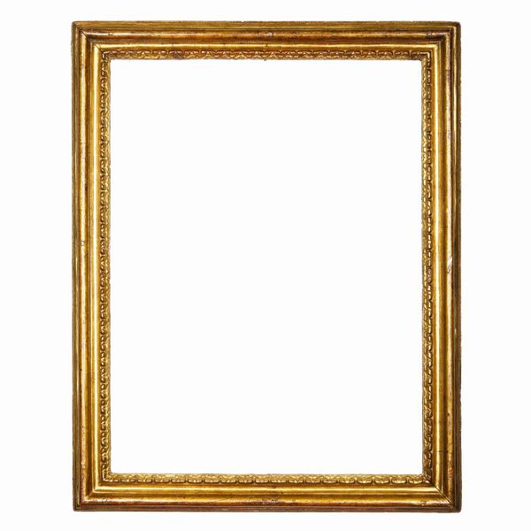 Cornice in legno intagliato e dorato. Italia centrale XVIII secolo  - Asta Cornici antiche - Associazione Nazionale - Case d'Asta italiane