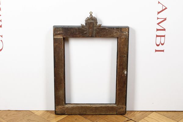 Cornice a cassetta in legno ebanizzato e marmo. Toscana XVIII-XIX secolo  - Asta Cornici antiche - Associazione Nazionale - Case d'Asta italiane