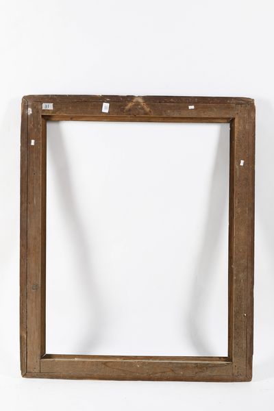 Cornice in legno intagliato e dipinto. Marche XVII secolo  - Asta Cornici antiche - Associazione Nazionale - Case d'Asta italiane