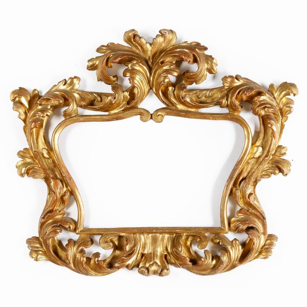 Cornice in legno intagliato e dorato. Emilia XVIII secolo  - Asta Cornici antiche - Associazione Nazionale - Case d'Asta italiane