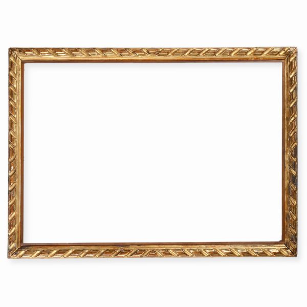 Cornice in legno intagliato e dorato. Veneto XVII-XVIII secolo  - Asta Cornici antiche - Associazione Nazionale - Case d'Asta italiane