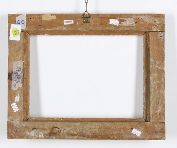 Cornice in legno intagliato, dorato e laccato. Toscana XVIII secolo  - Asta Cornici antiche - Associazione Nazionale - Case d'Asta italiane