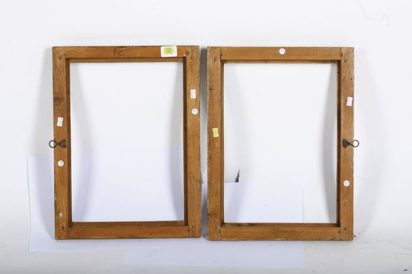 Coppia di cornici intagliate e dorate. XVIII-XIX secolo  - Asta Cornici antiche - Associazione Nazionale - Case d'Asta italiane