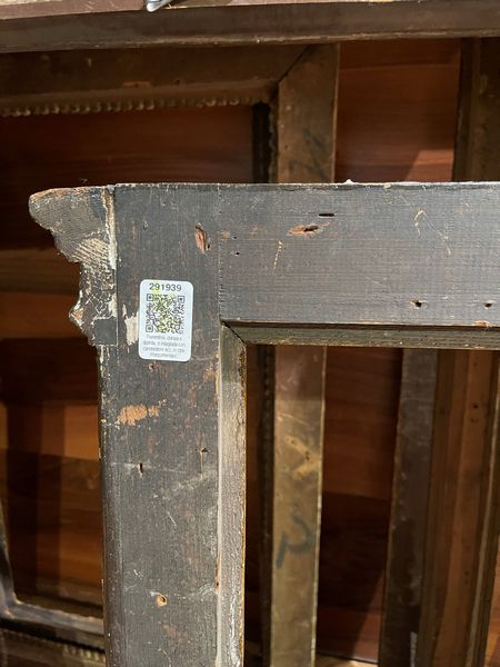 Cornice fiorentina dorata e dipinta, e intagliata in stile rinascimentale. Probabilmente fine 800/ primo 900  - Asta Cornici antiche - Associazione Nazionale - Case d'Asta italiane