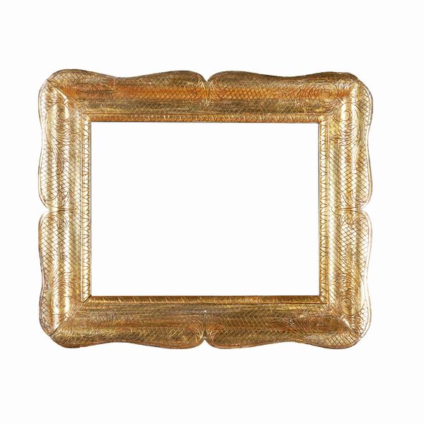 Cornice a guantiera in legno dorato, fine XIX secolo  - Asta Cornici antiche - Associazione Nazionale - Case d'Asta italiane