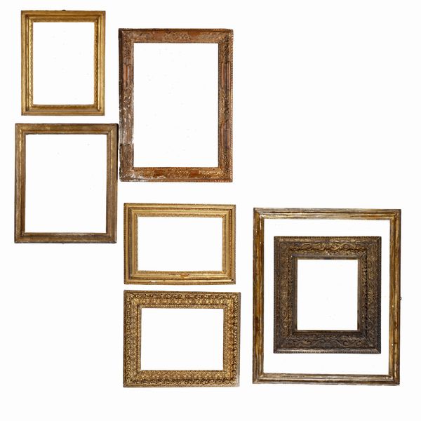 Lotto di sette cornici  - Asta Cornici antiche - Associazione Nazionale - Case d'Asta italiane