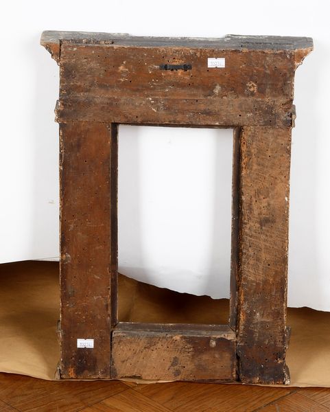 Cornice a tabernacolo del XIX secolo (?) di gusto rinascimentale  - Asta Cornici antiche - Associazione Nazionale - Case d'Asta italiane