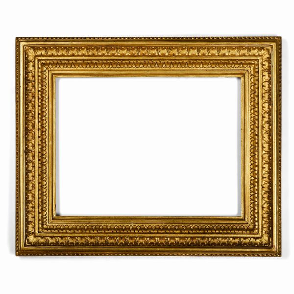 Cornice in legno dorato. XIX-XX secolo  - Asta Cornici antiche - Associazione Nazionale - Case d'Asta italiane