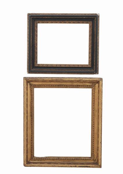 Lotto di due cornici diverse XX secolo  - Asta Cornici antiche - Associazione Nazionale - Case d'Asta italiane