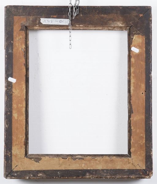 Cornice in legno intagliato e dorato. XVII secolo  - Asta Cornici antiche - Associazione Nazionale - Case d'Asta italiane