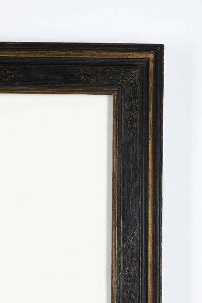 Cornice a cassetta in legno ebanizzato, XIX secolo  - Asta Cornici antiche - Associazione Nazionale - Case d'Asta italiane