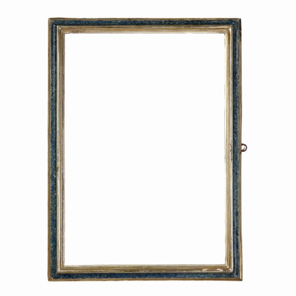 Cornice laccata a finto marmo e dorata. Marche XVIII secolo  - Asta Cornici antiche - Associazione Nazionale - Case d'Asta italiane