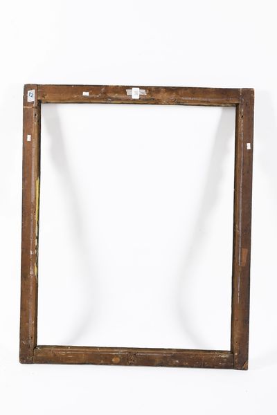 Cornice intagliata laccata e dorata. XVIII secolo  - Asta Cornici antiche - Associazione Nazionale - Case d'Asta italiane