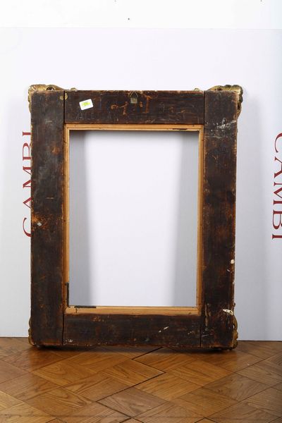 Cornice Luigi XV intagliata e dorata, Italia o Francia XVIII secolo  - Asta Cornici antiche - Associazione Nazionale - Case d'Asta italiane